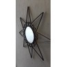 Lustro w metalowej ramie Gwiazda